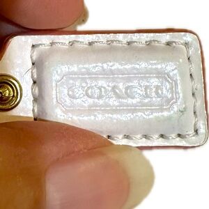 VTG COACH CHARM KEY FOB TRINKET JEWELRY ACCESSORY PURSE BAG SOLID BRASS CHAIN